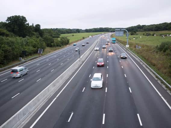 The lane closures on the M25 are due to repair works
