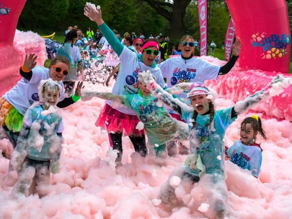 Thousands took part in the Bubble Rush at the weekend. Picture by Ian Phipps