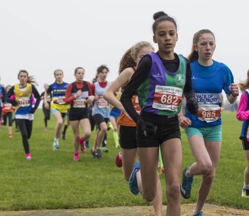 Stella Whitlum (number 682) showed her class with a career-best finish of 11th in the U13 girls race in Luton. (Picture by Gary Mitchell)