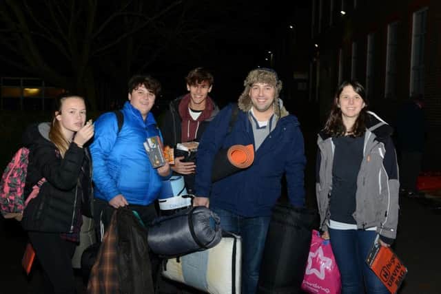 Residents out in the cold for the DENS sleep out