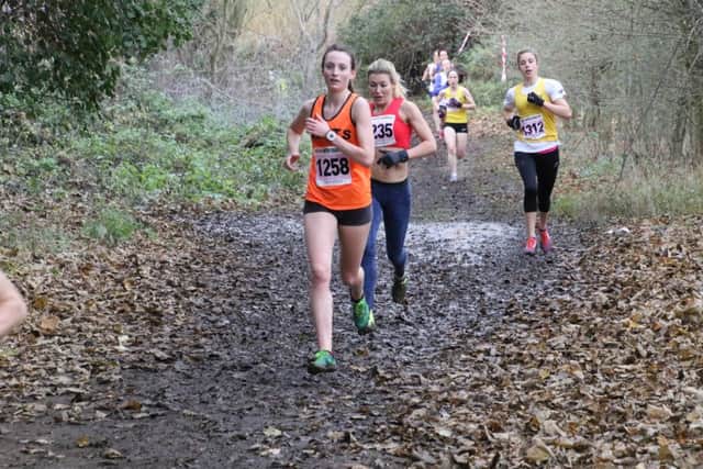 Sarah Grover finished 53rd overall for Herts and ninth in the U23s category in the combined under-23s/senior women's race. (All pictures by Barry Cornelius)