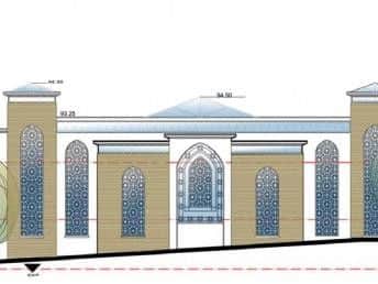 A sketch of how the proposed mosque would look