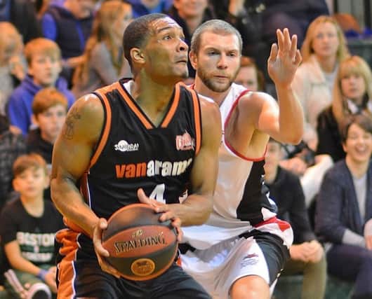 Hemel Storm's AJ Roberts led the team in scoring against Leicester. (Picture by Lin Titmuss)