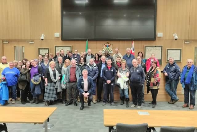 Members of the public opposing the Dacorum sports facility privatisation plans
