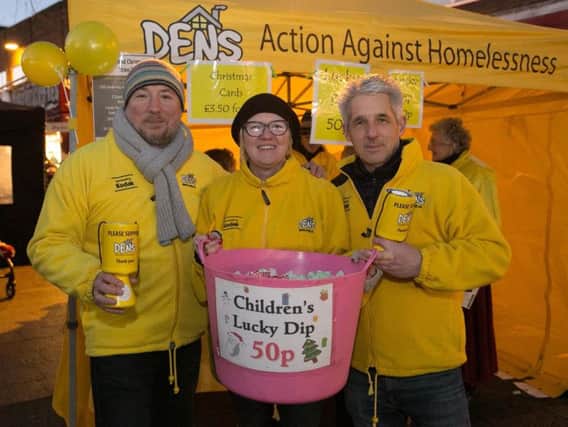 DENS helped prepare 3,999 food parcels from April 2016-17, and will be helping out  the homeless again on Christmas Eve and Day