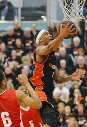 Combo-guard AJ Roberts, Storms National Cup-winning MVP, was injured in the closing stages of the league clash against Crusaders at the weekend. (Pic by Lin Titmuss)