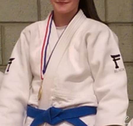 Rush Judos gold medal-winner Evie Halvey-Jacobs.