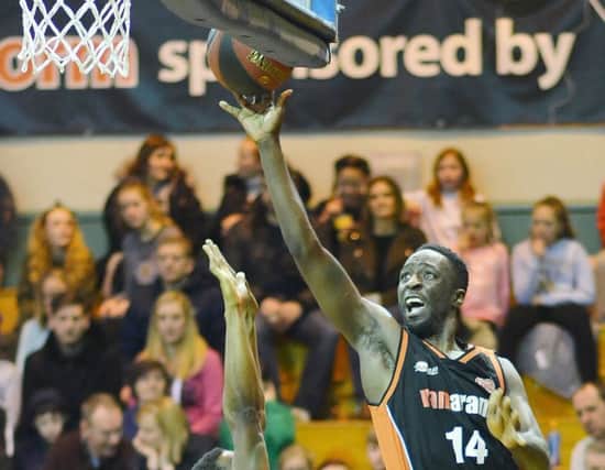 Wayne Yeboah was joint top scorer with 16 points on Saturday. (All pictures by Lin Titmuss)