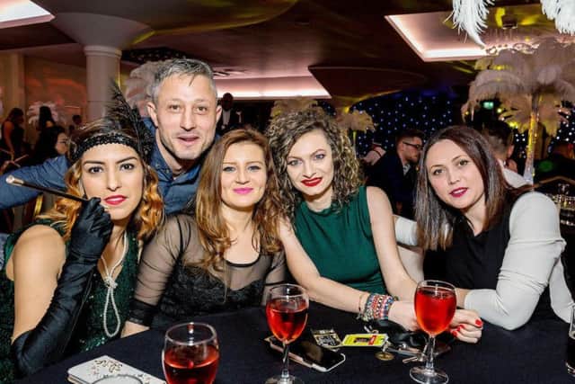 Amazon staff at their 1920s-themed party