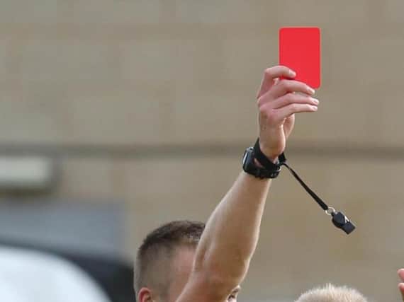 The red card decision was reversed