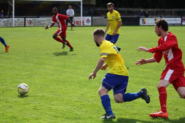 Ashley Morrsion netted the second of Berkos three goals in the win at Wembley on Saturday.