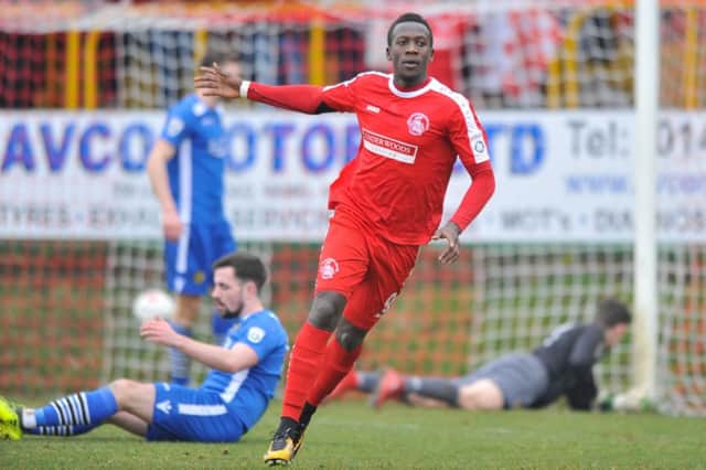 Tudors' in-form striker David Moyo was on target again at Vauxhall Road on Saturday.