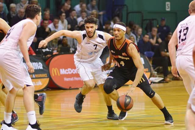 Storms AJ Roberts top-scored for his team with 19 points against Solent in Southampton. (Picture: Lin Titmuss)