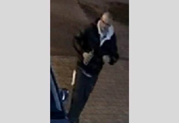 Police want to speak to this man in connection with the incident