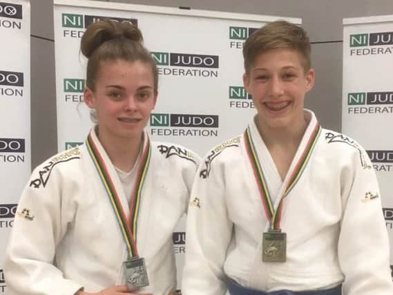 Rush Judo cadets Leah Hasler and Gergo Berendi won medals in Derry.