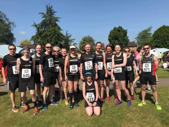 Gade Valley Harriers' runners pictured at Wheathampstead earlier this season.