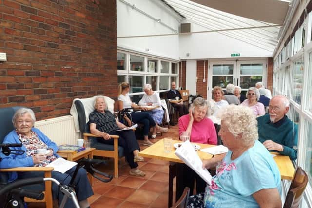Singing session with Home Instead Senior Care