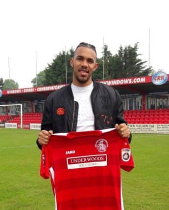 Another new striker signing, Phil Roberts.