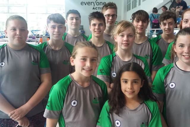 Berkhamsted SCs young swimmers at the Terry Davies Alternative Nationals meet at Woodside at the weekend.