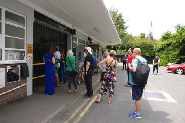 Apsley Station locked out. Photo: Jon Danzig