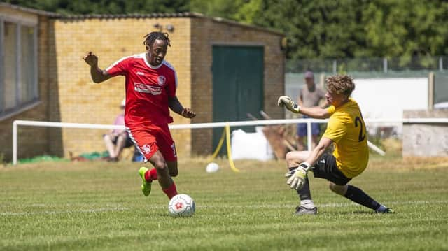 Herschel Sanchez Watt was lively against Watford U23s last night, scoring two and earning a penalty. (Picture by Mark Keinch)