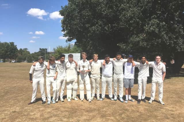 Hemel Hempsteads Under-16s side who won the Snowden Trophy for the fourth time on Sunday to retain the trophy for keeps.