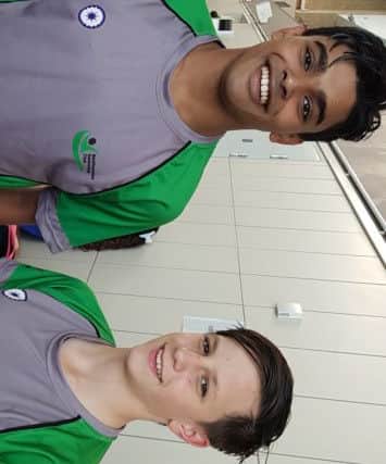 Berkhamsted SC's Ish Rahim and Tamsin Moren.