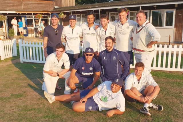 Champions  Hemel Hempstead Town Cricket Clubs Sunday first team clinched promotion from the Lords Chess Valley Division 3 at the weekend by taking the championship crown after a win over Chingford.