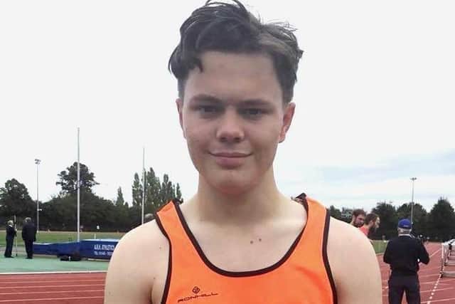 Hurdler Ralph Williams in his Herts county vest.