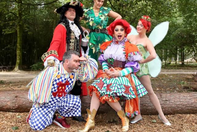 The cast of Peter Pan.