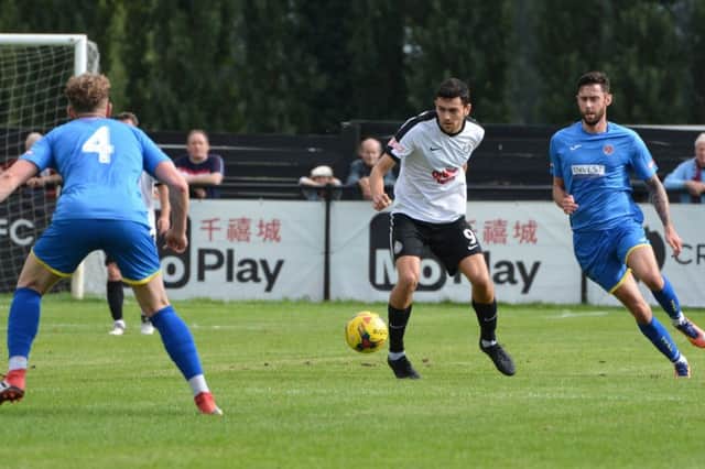 Kings Langley striker Mitchell Weiss netted on Saturday to earn an FA Cup reply against Lewes.