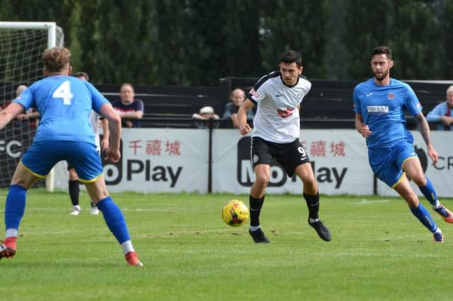 Kings Langley striker Mitchell Weiss.