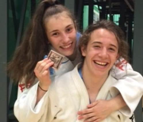 Bronze medallists Emily Niven and Paddy Lish, who both moved up to fight as juniors in Hatfield. Emily went on to take a second bronze as a senior.