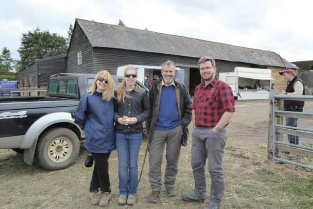 The family on the day of the farm sale