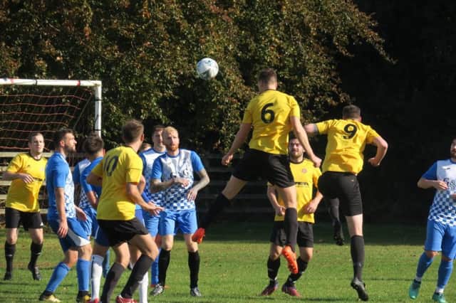 Action from Flaundens 8-2 win over The Gade. (Picture by Ray Canham).