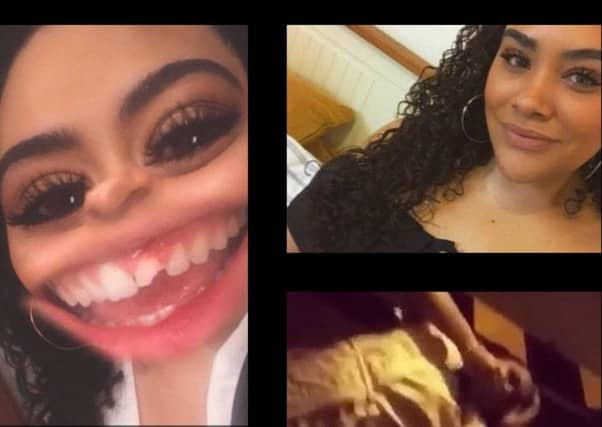 Chanyce Chambers shows off her broken tooth after drunken car park limbo antics