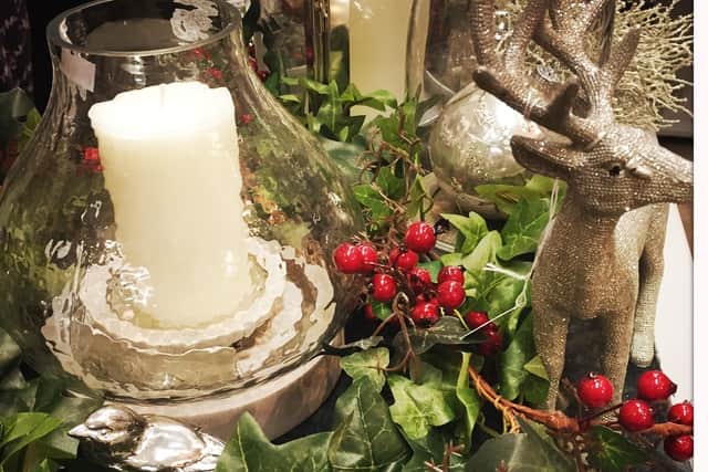 Gifts and decorations at the Hospice of St Francis stores