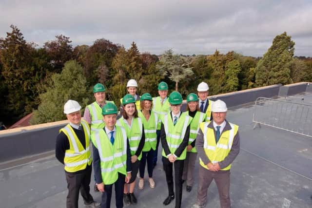 Topping out ceremony at Tring Park School