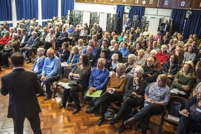 Meeting with the CCG and West Herts Hospitals Trust, Credit: Simeon Francis