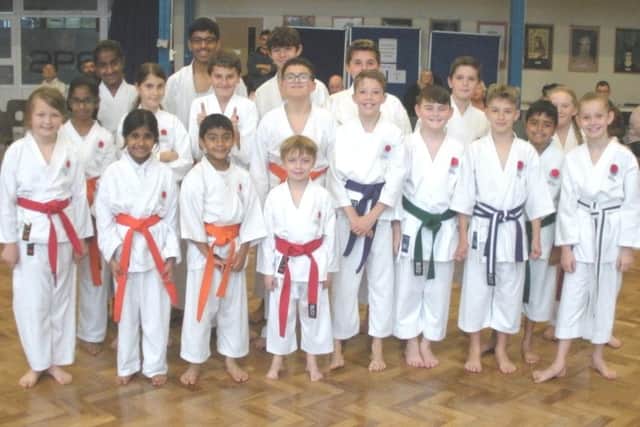 The SSKI karate youngsters at the national championships last month.