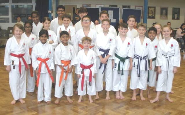 The SSKI karate youngsters at the national championships last month.