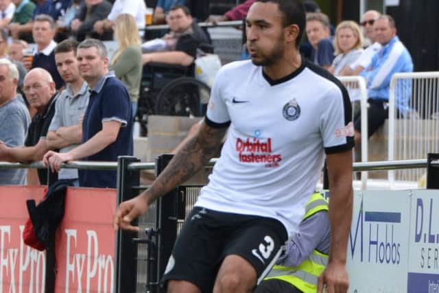 Callum Adebiyi headed home the Kings equaliser on Saturday before they went on to win 2-1 at Hendon. (File picture by Chris Riddell).