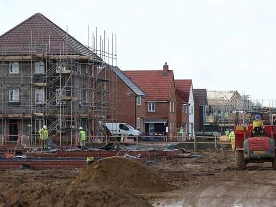 The number of houses completed in Dacorum falls