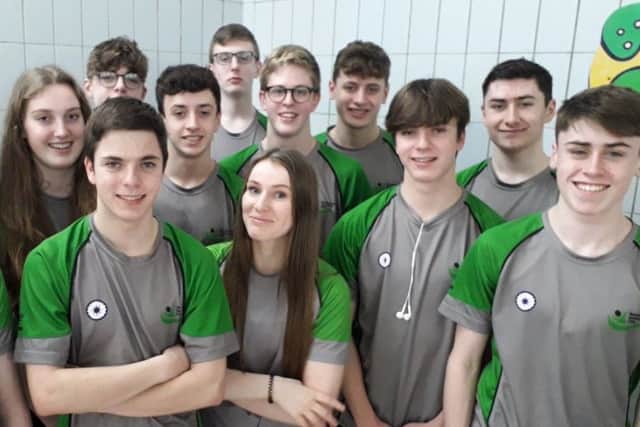 Berkhamsted SC's young swimmers at a meet earlier in the season.