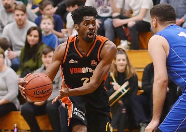Recent Storm signee TrayVonn Wright led all scorers against Leicester Warriors with 25 points on Saturday. (Picture by Lin Titmuss).