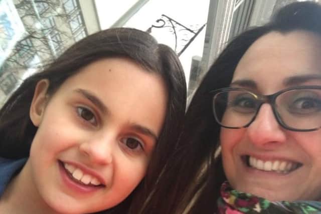 Josie Madoc and her daughter Seren from St Albans, who did not get a place at any of her chosen secondary schools