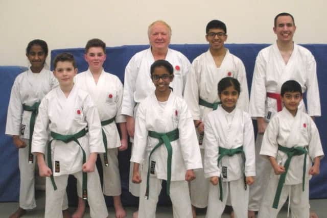 The successful SSKI candidates with the chief instructor Malcolm Phipps at Hemel Hempstead School last month.
