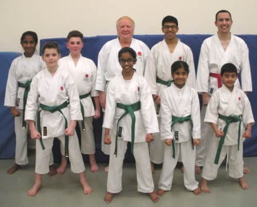 The successful SSKI candidates with the chief instructor Malcolm Phipps at Hemel Hempstead School last month.