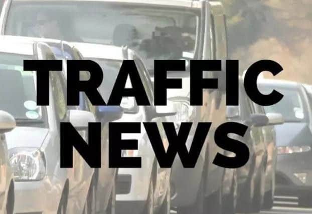 Traffic is building and stationary in the area.