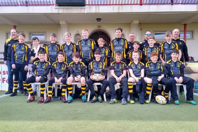 The Tring under-13s side which travelled to the Channel Islands recently.